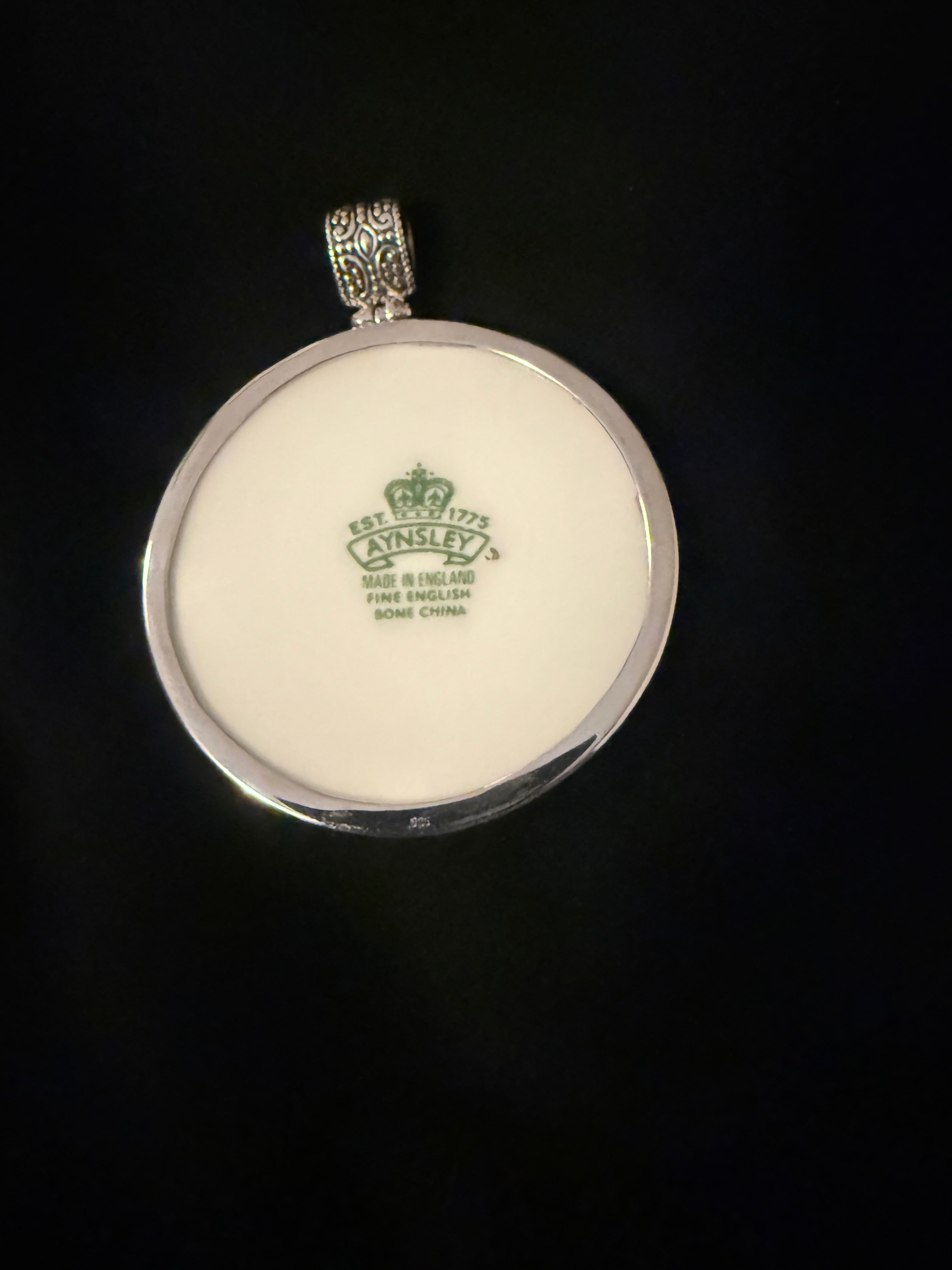 Aynsley Vintage Porcelain Statement Pendant – One of a Kind
