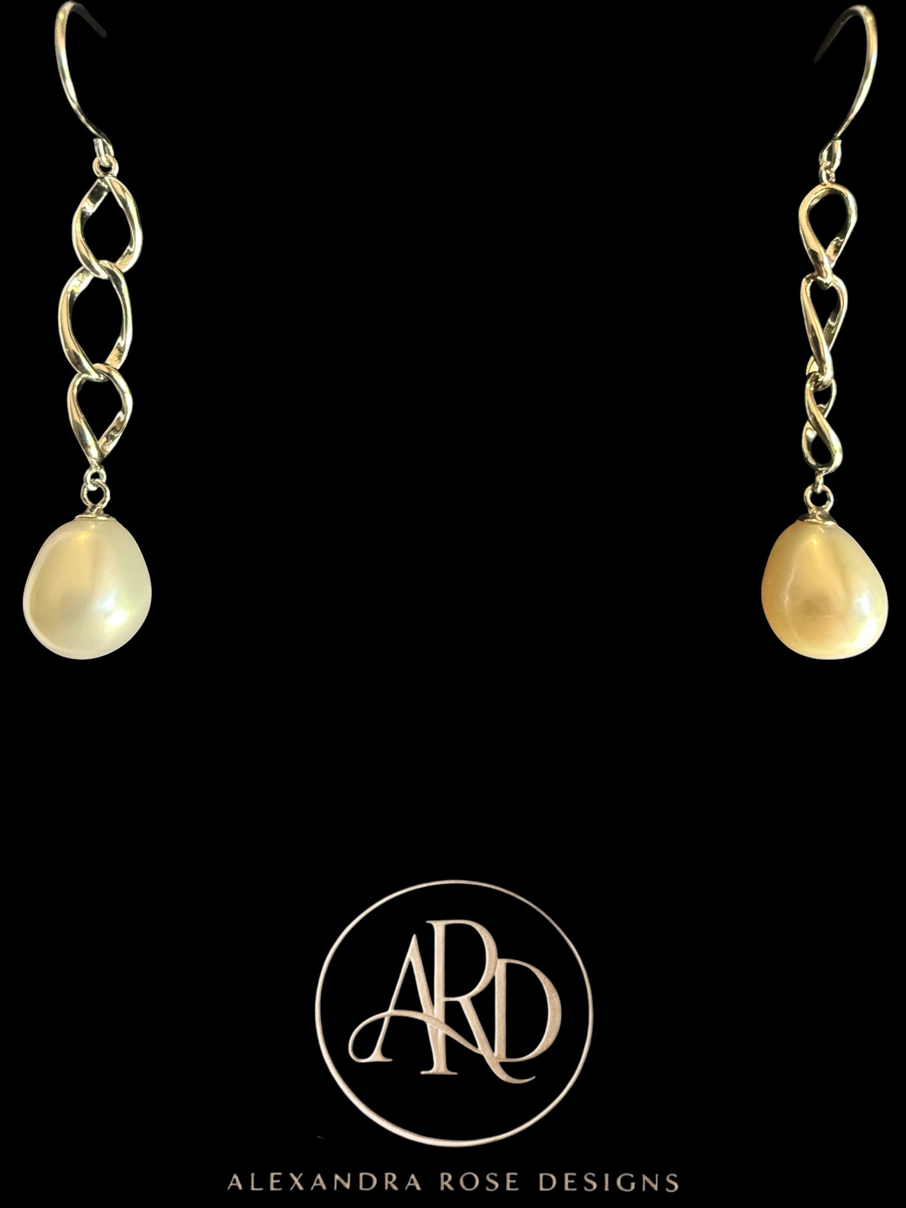 Freshwater Pearl & Sterling Silver Long Drop Earrings